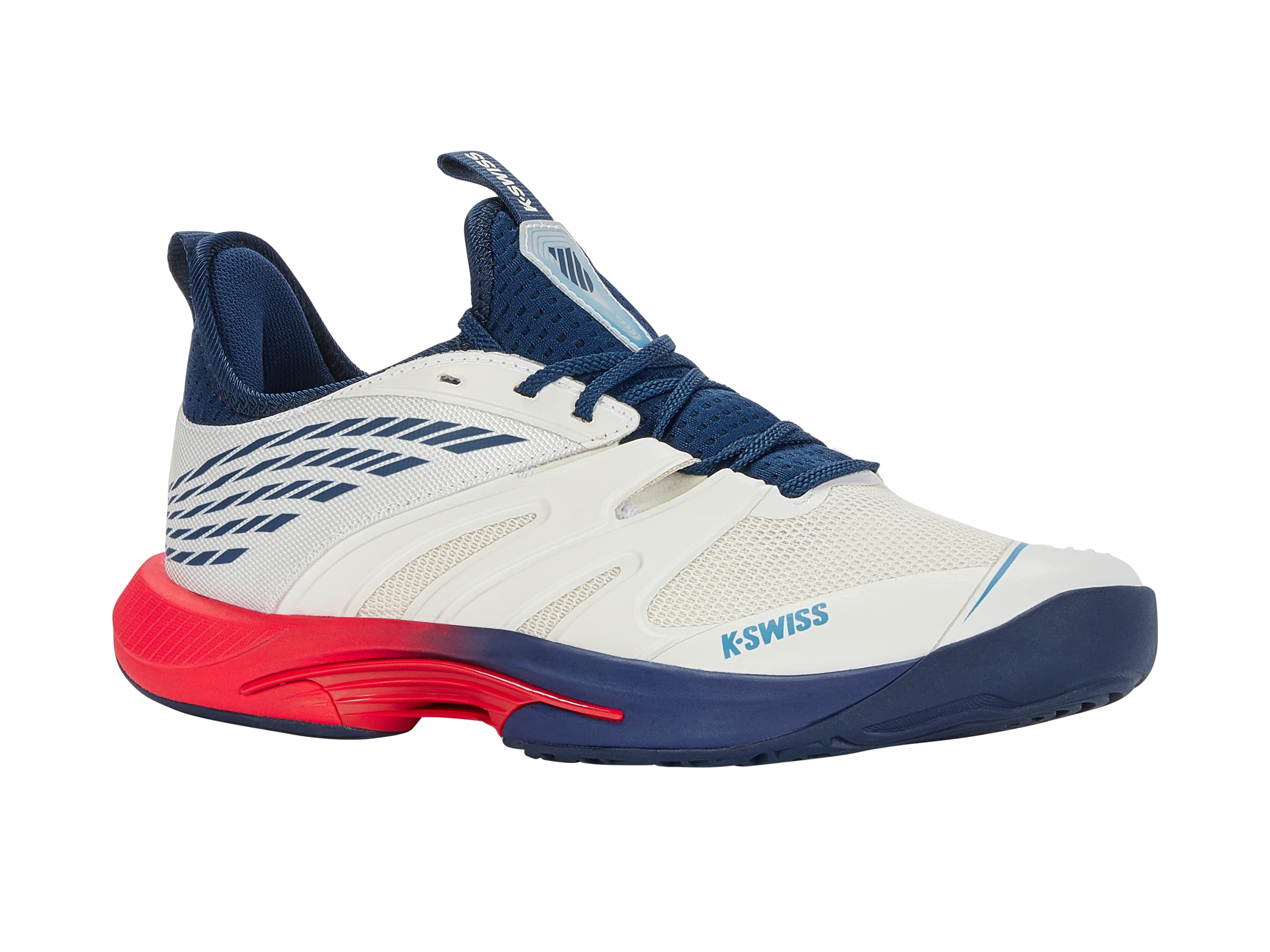 K-Swiss Men's Speedtrac Tennis Shoe, Blanc De Blanc Blue Opal Lollipop, 7 UK