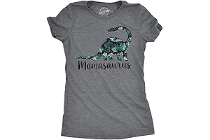 Womens Mamasaurus Brontosaurus and Mamasaurus Rex Dinosaur Mom T Shirts