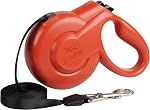 Fida Retractable Dog Leash, Heavy Duty 16 ft for Small Dog or Cat up to 33 lbs, Pet Walking Leash, Tangle Free, One-Handed Brake, Styleash Series (S, Red)
