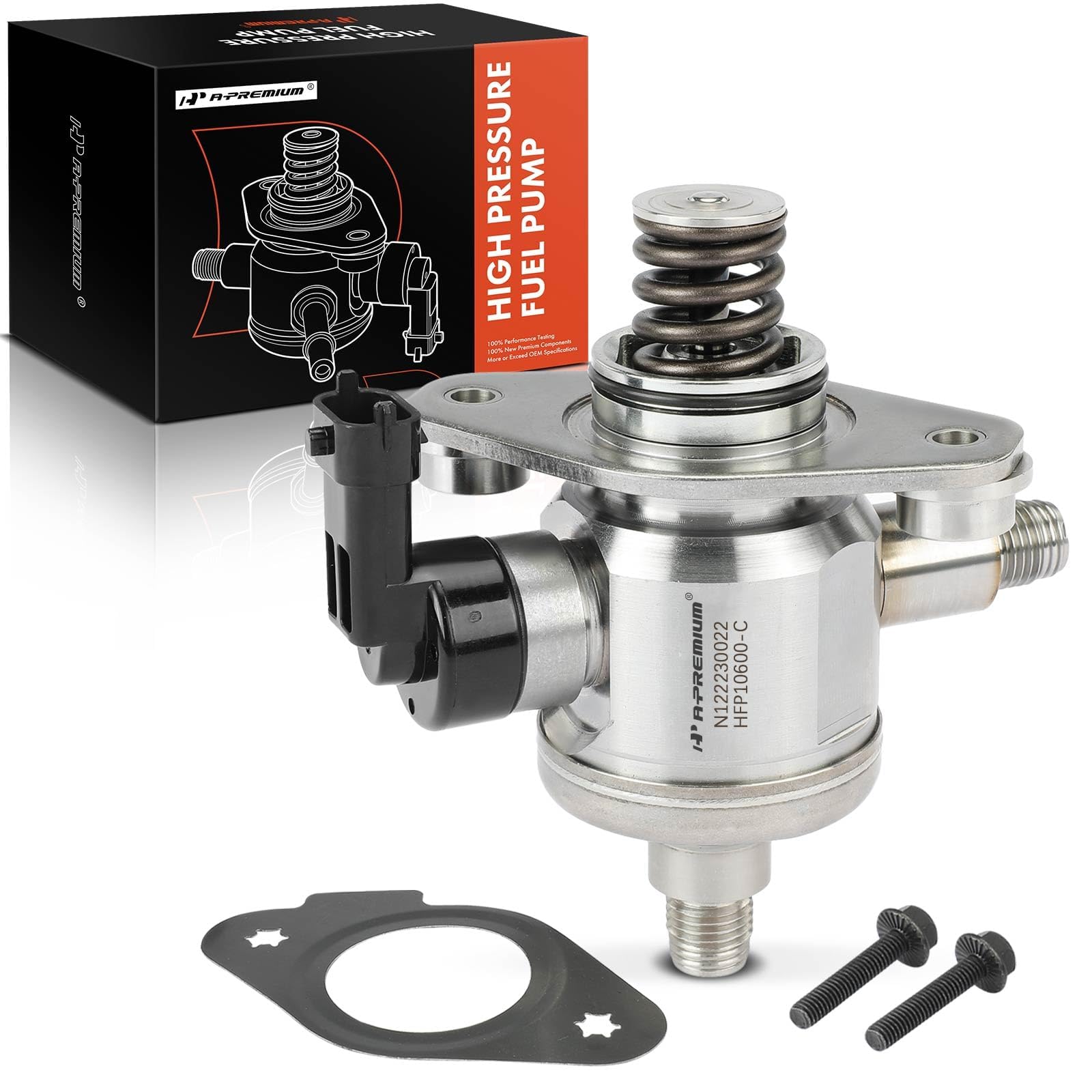 A-Premium High Pressure Fuel Pump with Gasket & Bolts Compatible with Chevrolet Equinox, Traverse, Impala, Camaro, Colorado & GMC Terrain, Canyon & Buick Enclave, LaCrosse & Cadillac SRX, CTS, XTS