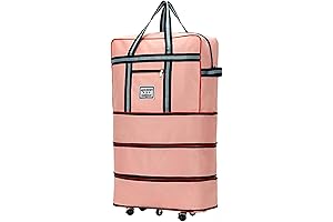 Expandable Oxford Rolling Duffel Bag for Extended Travel