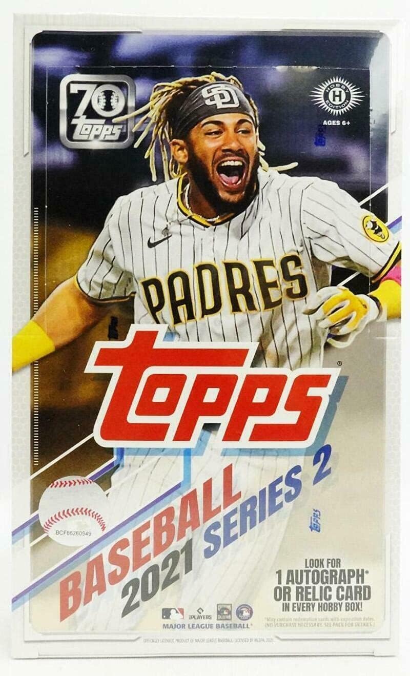 2021 Topps Series 2 Baseball Factory Sealed Hobby Box 24 Packs of 14 Cards. 1 RELIC OR AUTO PER.