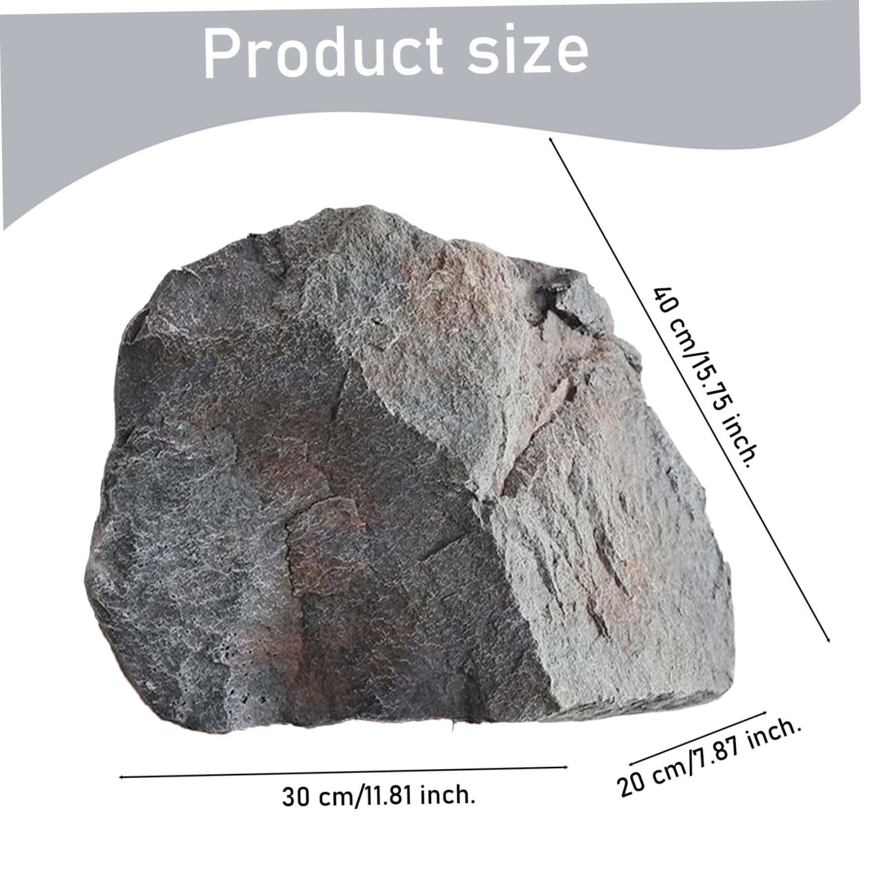 Outdoor Faux Rock Cover, gefälschte Rock Regenwaldlandschaft, realistische PU -Schaumkunstgesteine ​​mit natürlicher Textur für Landschaftsbau und Brunnenpumpengehäuse (B)