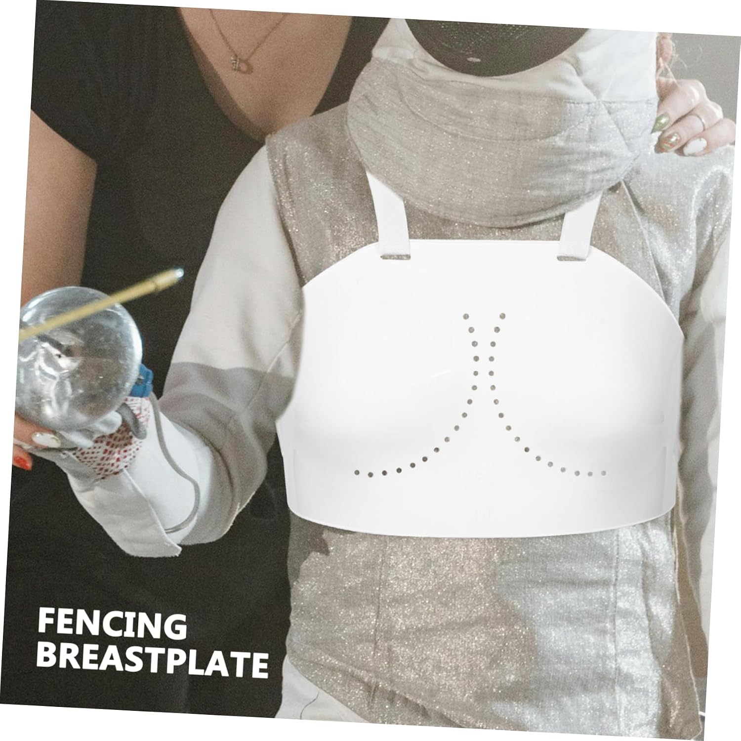 GANAZONO Professional Fencing Chest Guard Protector for Women and Youth Versatile Fencing Equipment for Practice and Competition and Safety