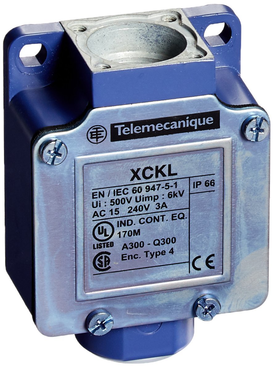 Telemecanique Sensors ZCKL1H7 Metal Limit Switch Body For Zckd Series Actuator Head, 2-Pole, 1 Nc + 1 No Snap Action Contacts, 1/2 Npt Cable Gland