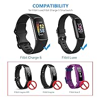 Vista 2 de Cargador de pared de repuesto para Fitbit Luxe, Charge 5 y 6 - Accesorio de cable de carga USB