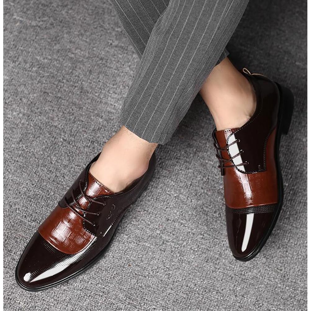 Chaussure Homme Ville Classique Habillées Oxford À Lacets Costume Mariage Confortable