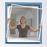 YRHome Moustiquaire pour fenêtre - Cadre sans perçage - Cadre en aluminium - Moustiquaire - 80 x 100 cm - Blanc - 8