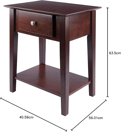 Miniatura 9 de Winsome Mesa de comedor de madera, nogal antiguo