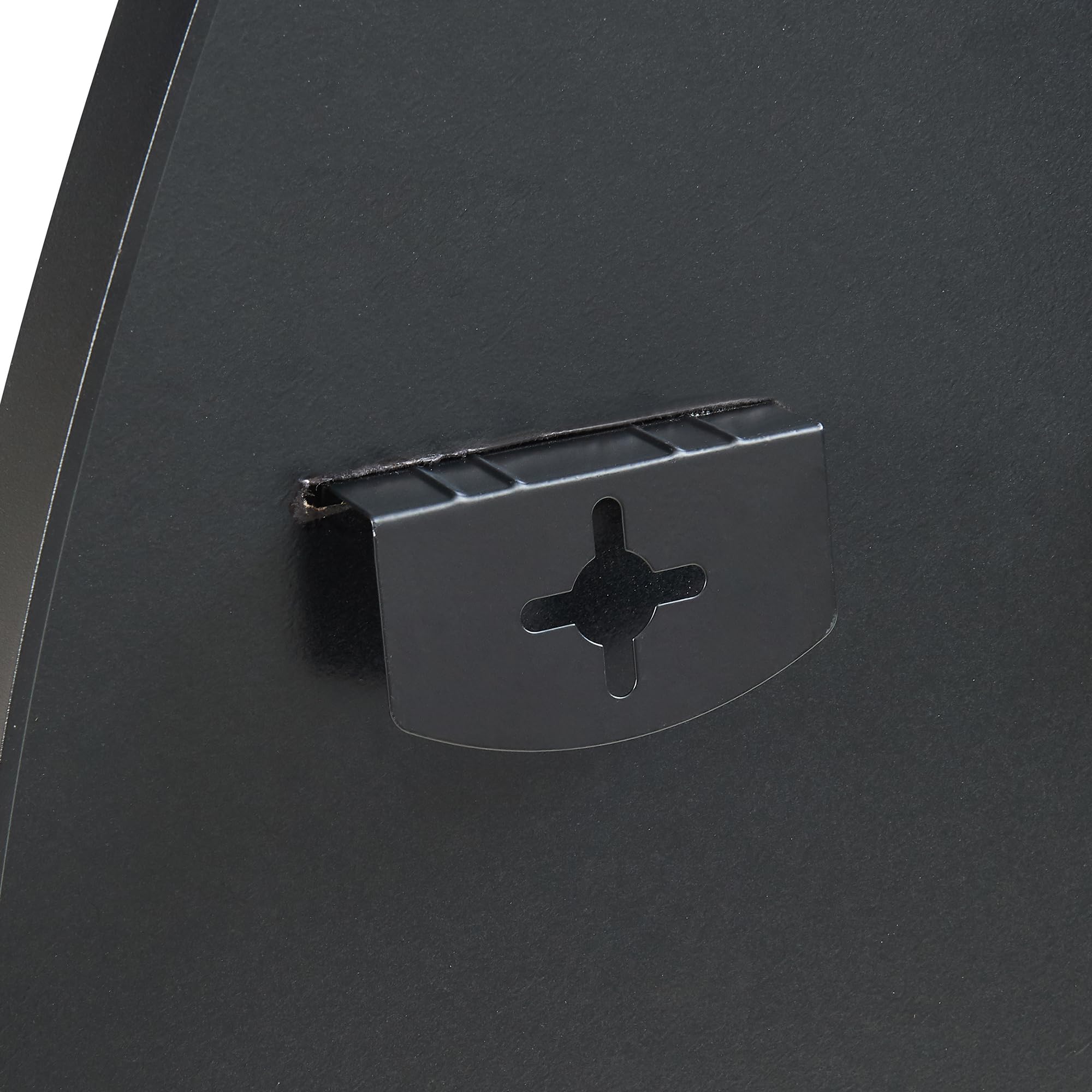 [en.casa] Specchio da Parete con Cornice Irregolare Specchio Decorativo per Ingresso Soggiorno Camera da Letto 82x46 cm Nero
