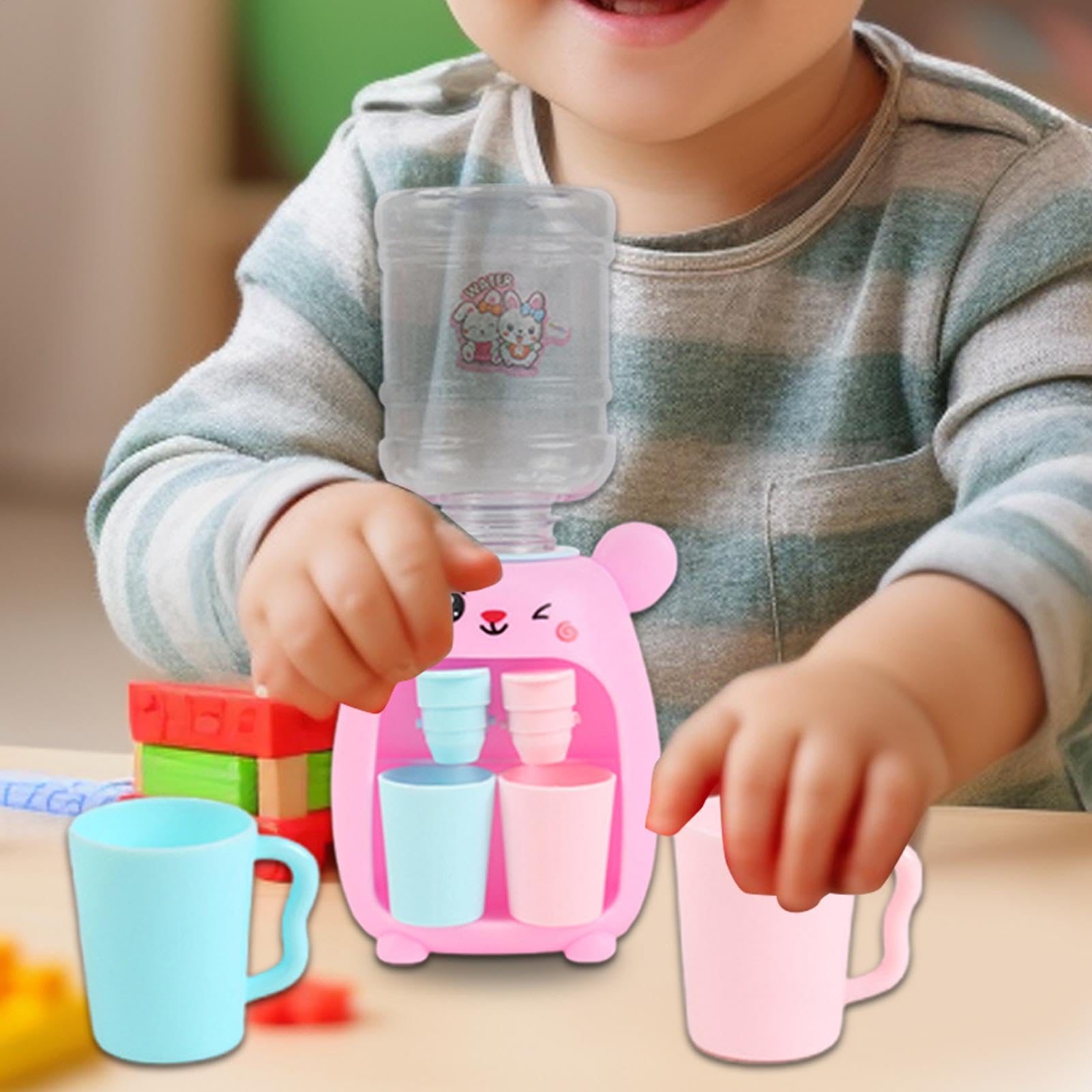 distributore d'acqua, distributore d'acqua giocattolo - Giocattolo per macchina per succhi di coniglio con 2 tazze | Giocattolo per acqua potabile con doppia uscita 'acqua per succhi e bevande