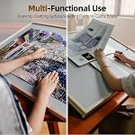 ALL4JIG 1500 Pieces 2-in-1 Tilting & Rotating Puzzle Board for Adults Gifts, Wooden Jigsaw Puzzle Table with 4 Drawers, Portable Puzzle Table with Lazy Susan and Cover, 24.53" x 33.19"