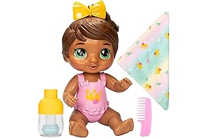 Shampoo Snuggle Sophia Sparkle Brown Hair Baby Alives Water Baby Doll Playset