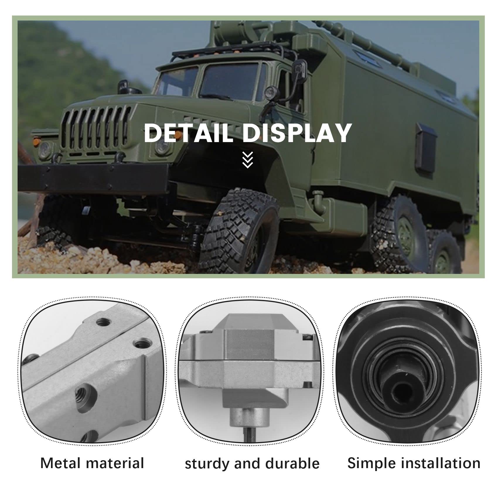 Metallo Anteriore Centrale Posteriore Frattura Asse Cambio per B16 B36 FY004 1/16 RC Auto Camion Upgrade Parti Accessori