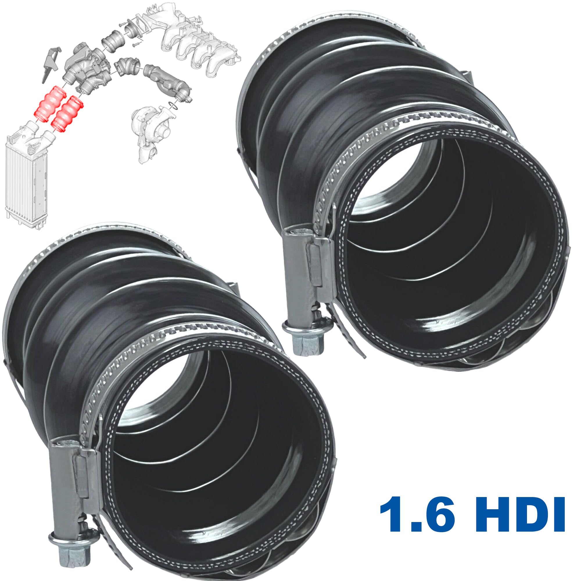 Durite Turbo Entrée D'air MAXGEAR (ref 68-0566) Neuve - Pour Citroën Berlingo, C2, Peugeot