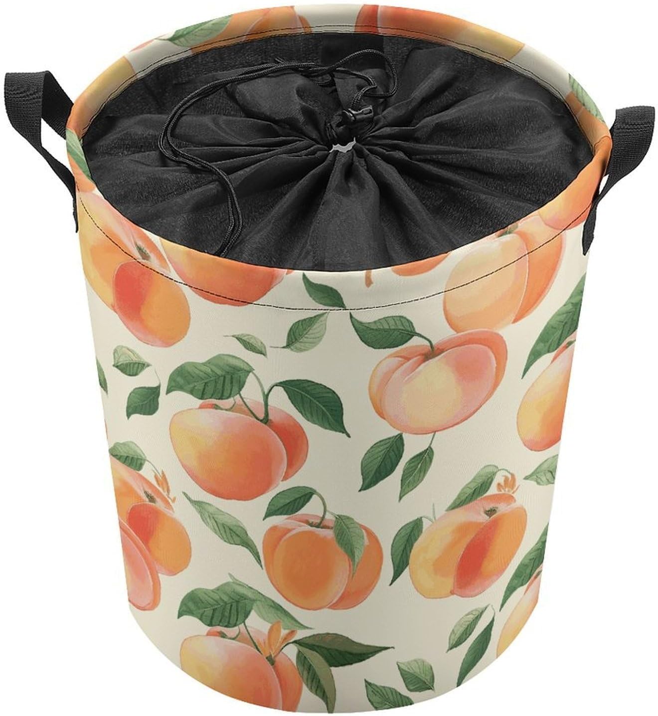 Peach Laundry Basket Collapsible Clothes Hamper with Reinforced Handles Large Capacity Waterproof Laundry Bag Freestanding Laundry Hamper for Bedroom Bathroom
