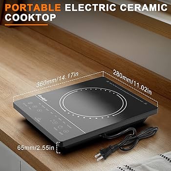 調理器具 eco Amazon.com: Cusimax Portable Electric Stove, 1200W Infrared