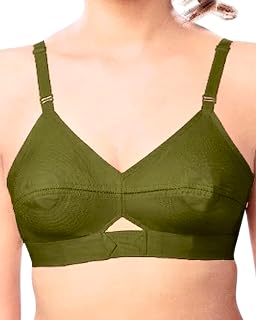 Brida Kavya Xtra Soft Cotton Round Stitch Bra for Women | Full Coverage | Non-Padded | Wireless | Double Layer Support | H... Price In India