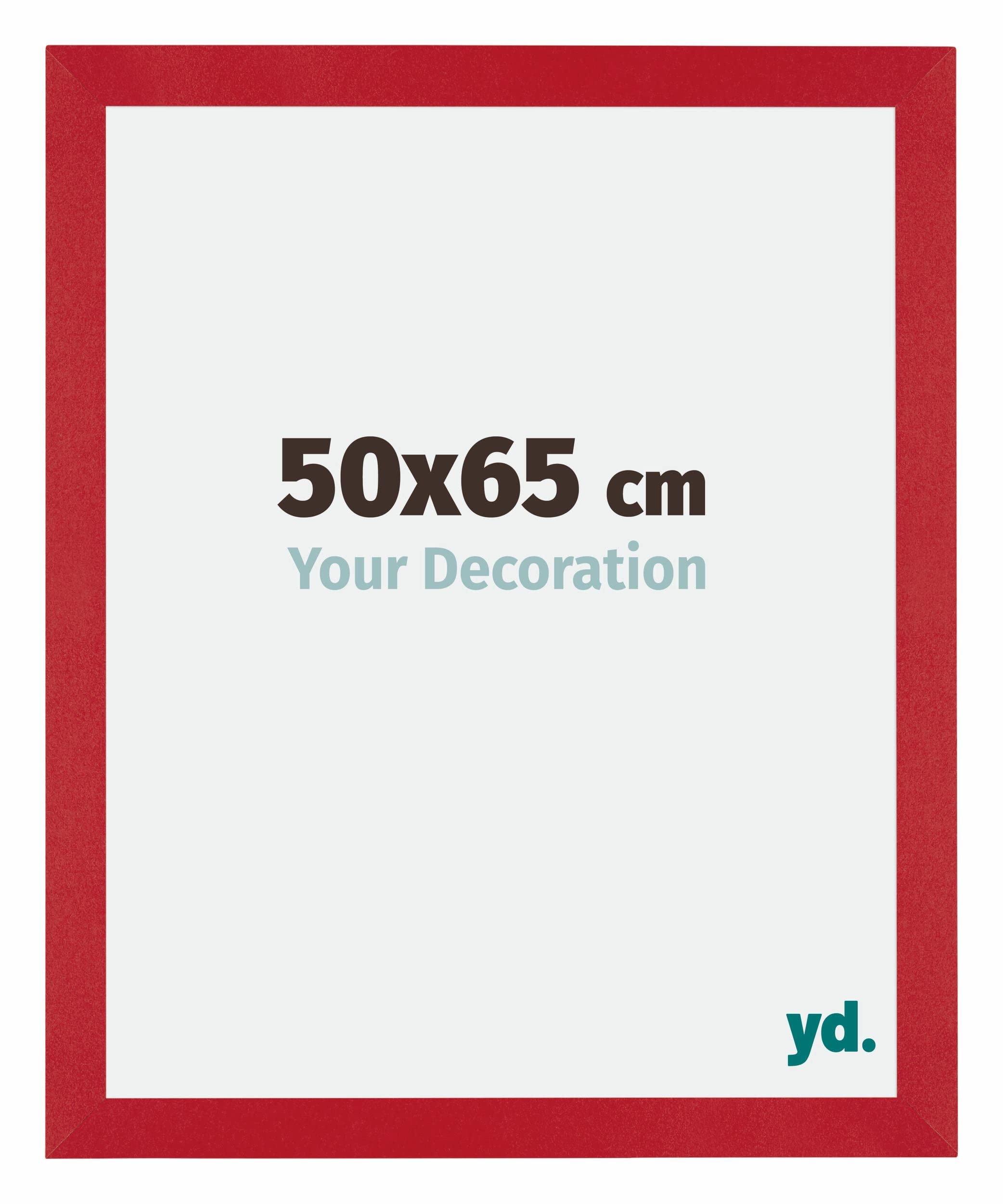 Your Decoration - Picture Frame 50x65 cm - Red - Decorative Wall Frame in MDF with Antireflection - Frame 50x65 - Mura — image 1