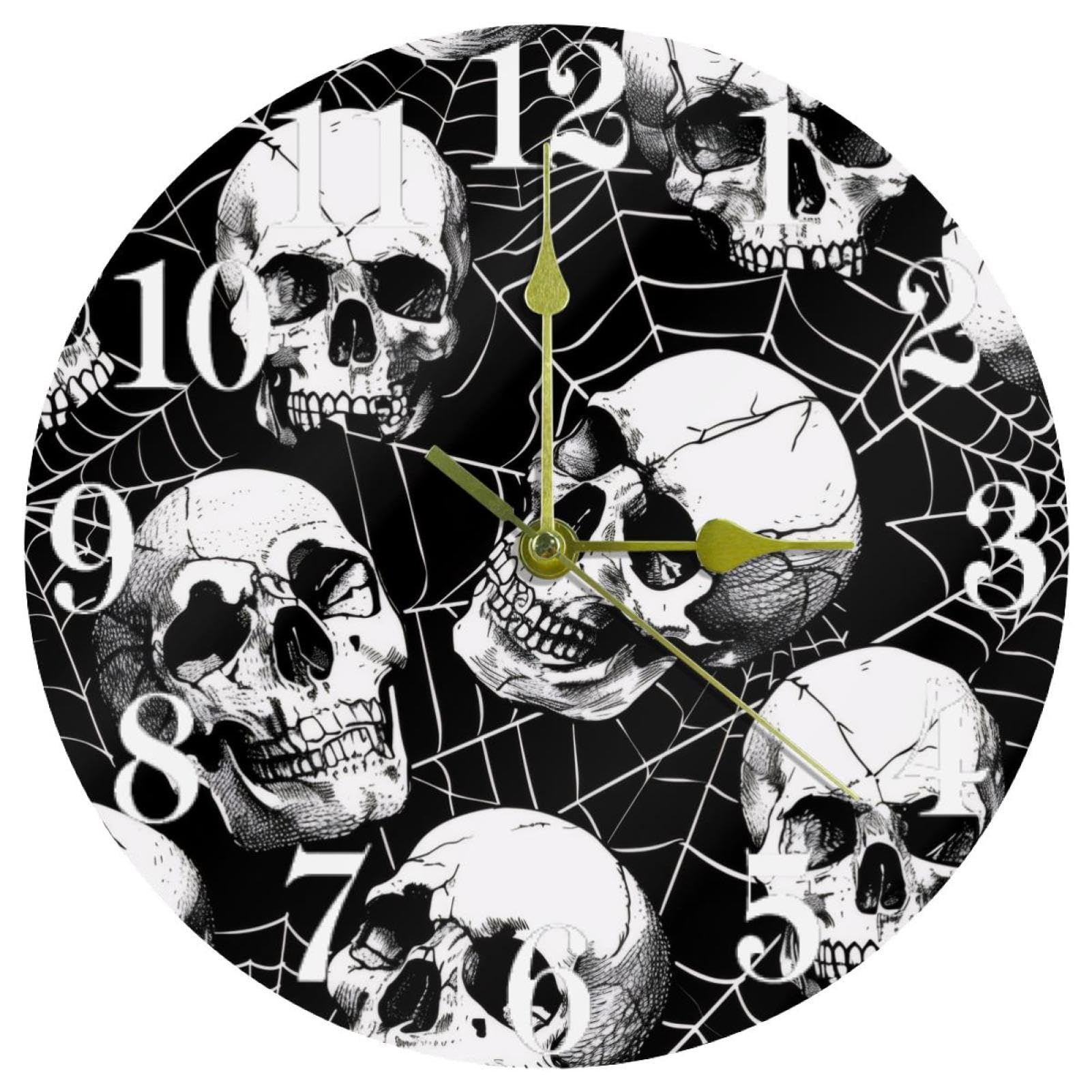Horloge murale ronde sans tic-tac pour retrouver le sommeil dans votre chambre