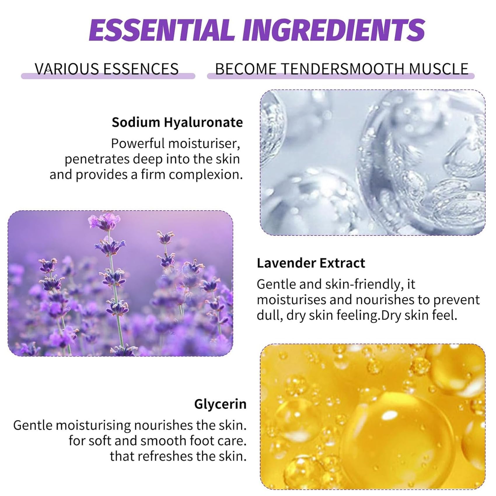 4 Paires Masque Pied Hydratant, Masque Pieds Exfoliant et Nourrissant, soin des pieds, pour Callosités, Crevasses et Pieds Secs et fendillés(2 paires Aloe vera + 2 paires Lavande)