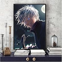 بوستر انيمي ماجيكال وورفير جوجو ساتورو عالي الوضوح بتصميم انيمي كلاسيكي جدارية لديكور الحائط والمنزل هدية للعطلات مقاس 50 × 70 سم (20 × 28 انش) بدون اطار