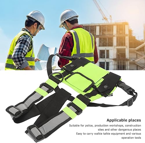 Miniatura 5 de Bolsa de arnés de radio en el pecho, radio universal de dos vías Walkie Talkie para buscar elementos esenciales, bolsa táctica Oxford para el pecho,