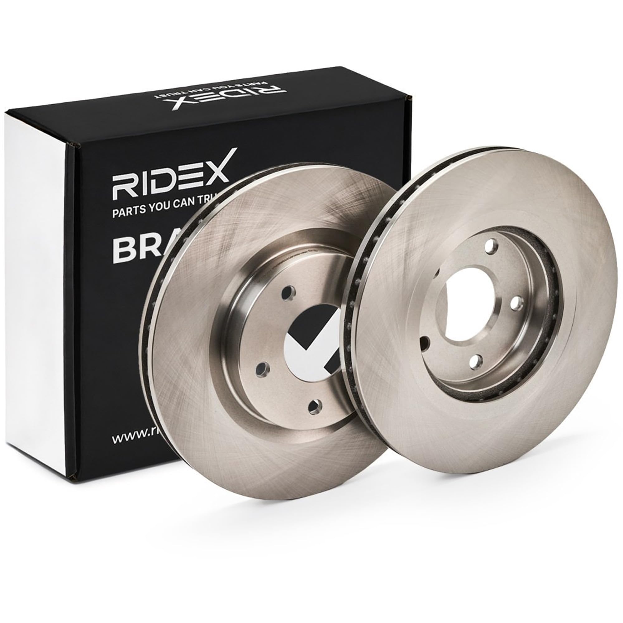 RIDEX 82B0391 2x Disco freno Anteriore senza viti/bulloni Compatibilità con NISSAN Qashqai/Qashqai +2 I J10, NJ10