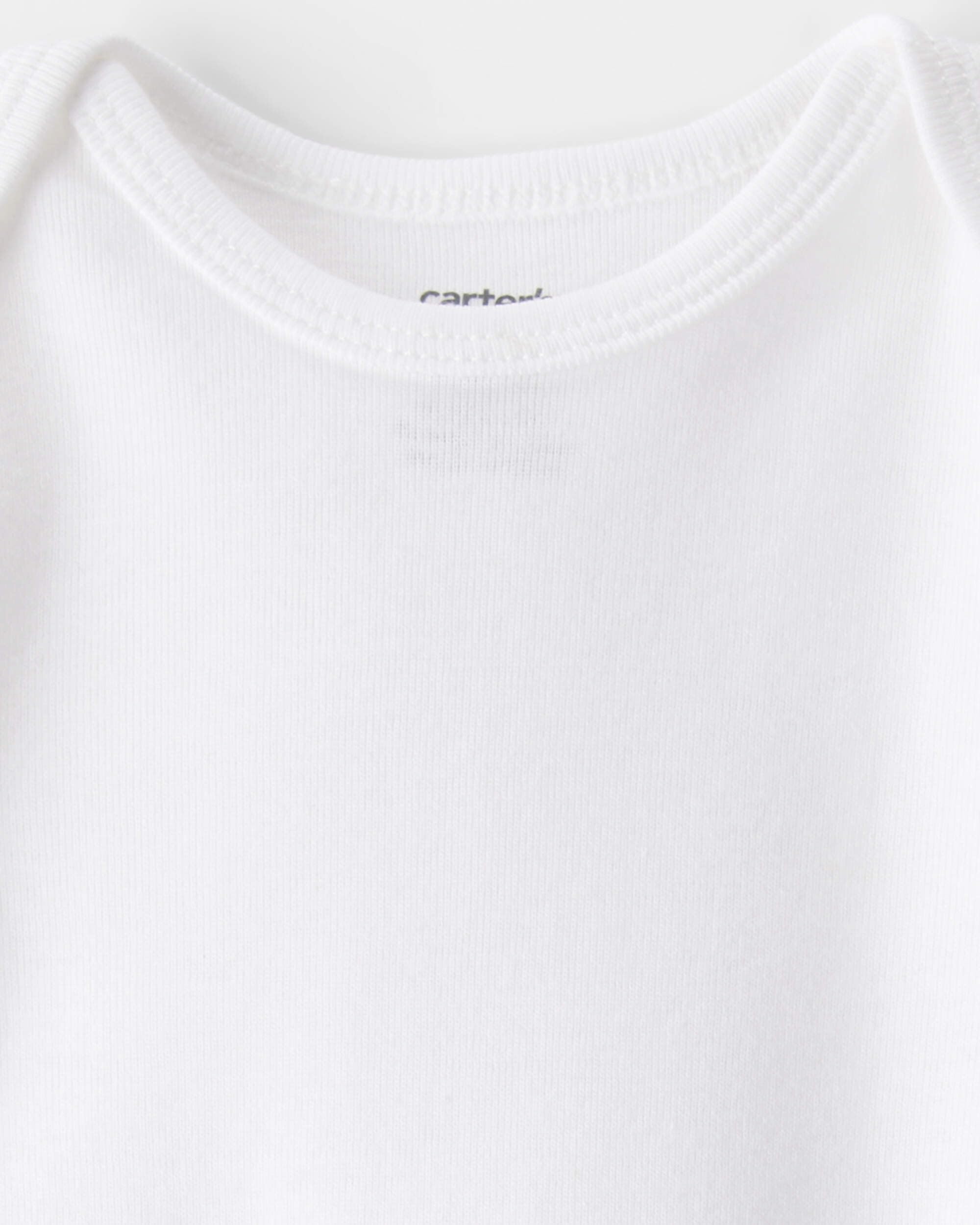 Carter's Baby Boys 4-pak body z długim rękawem (White Solids, Newborn), Białe substancje stałe, Neugeboren (Pack of 4)