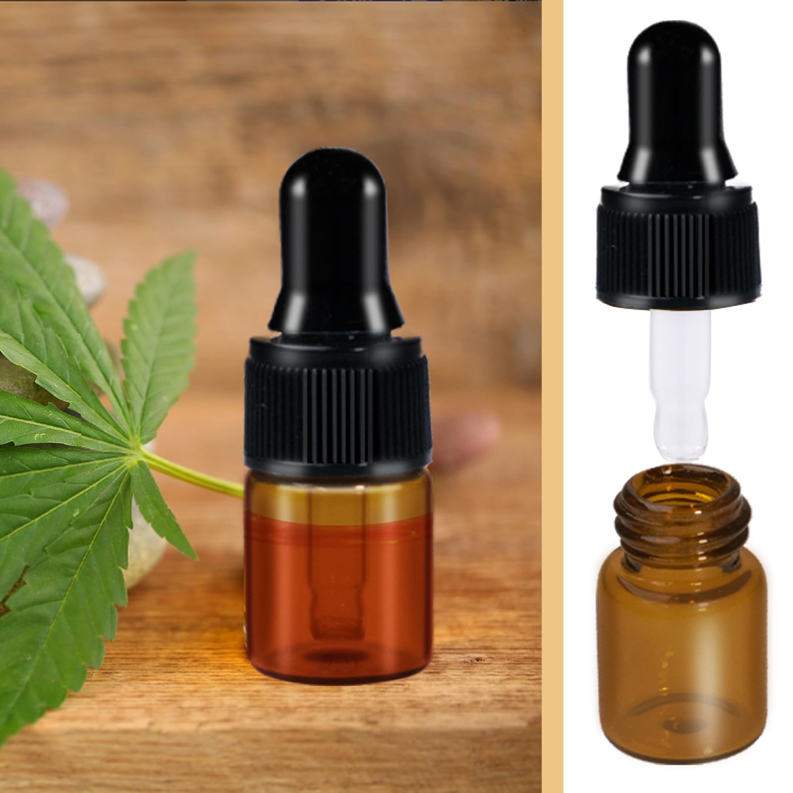 220 mini frascos cuentagotas de vidrio con cuentagotas para muestras, mini frascos de muestra transparentes pequeños con tapa para viajes, aceites esenciales cosméticos, perfume y muestra líquida
