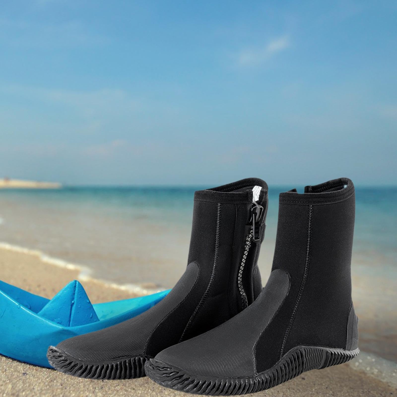 TRENDYNEST Neoprene Dive Boots 5mm Water Boots Water Shoes for Rafting Surfing Kayaking 7 | Sporting Goods | Water Sports | Fins, Footwear & Gloves | Boots, Booties-image-27
