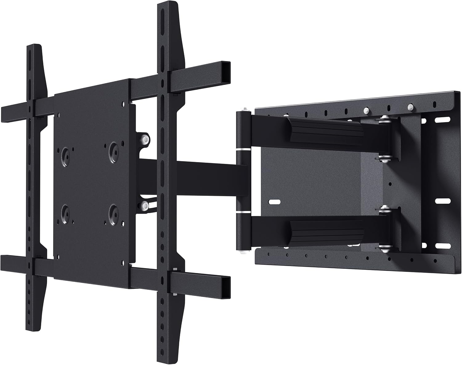 Heavy Duty Full Motion Articulating Corner TV Bracket for 55, 65, 75 Inches Flat TVs, 28 Inches Long Arm, Cable Management, Includes HDMI Cable, for 16" Studs Only