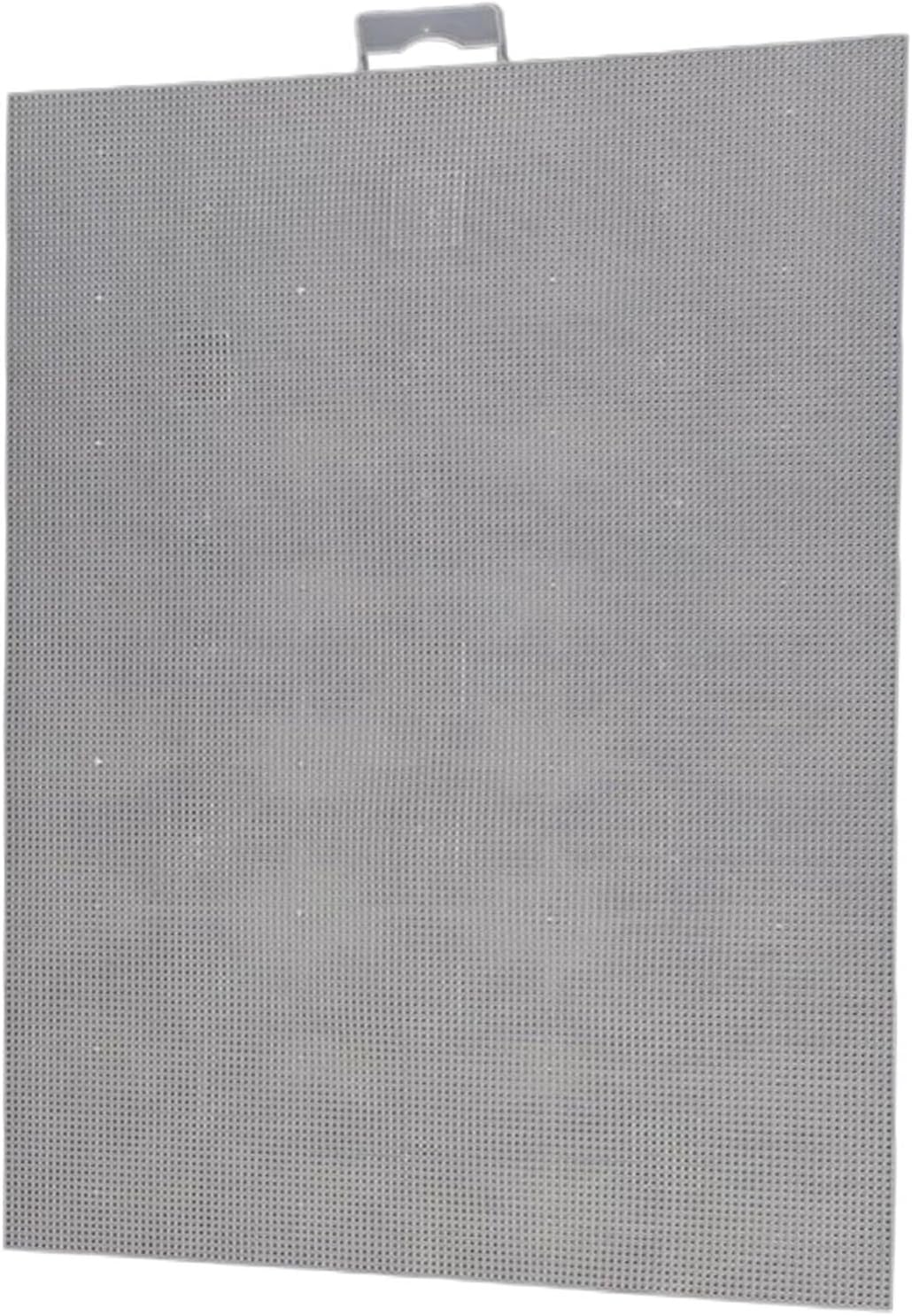 Plastic Canvas Sheets 10 Pcs 28x21cm Cross Stitch Canvas Grid Handmade 14CT Embroidery Fabric Square Convenient Plastic Canvas Fabric(White)
