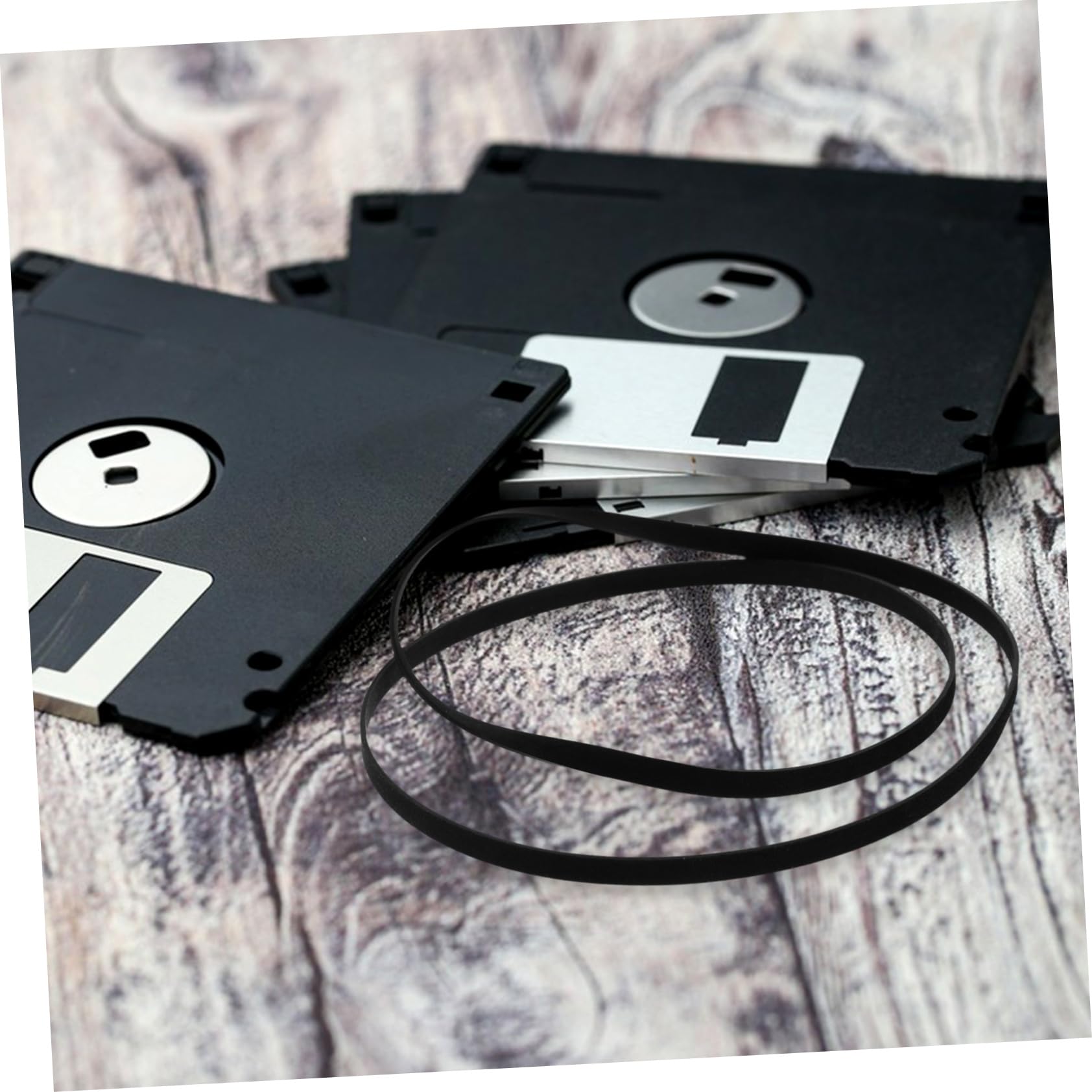 Abaodam Rubber Drive Belt for Cassette Recorders Easy Replacement 3mm Width Tape Recorder Drive Belt