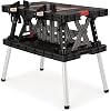 Keter Master Pro series folding tool bench, plastic, can carry up to 450 kg, including two 30 cm clamps, weatherproof, dimensions: 91 x 55.5 x 75.5 cm
