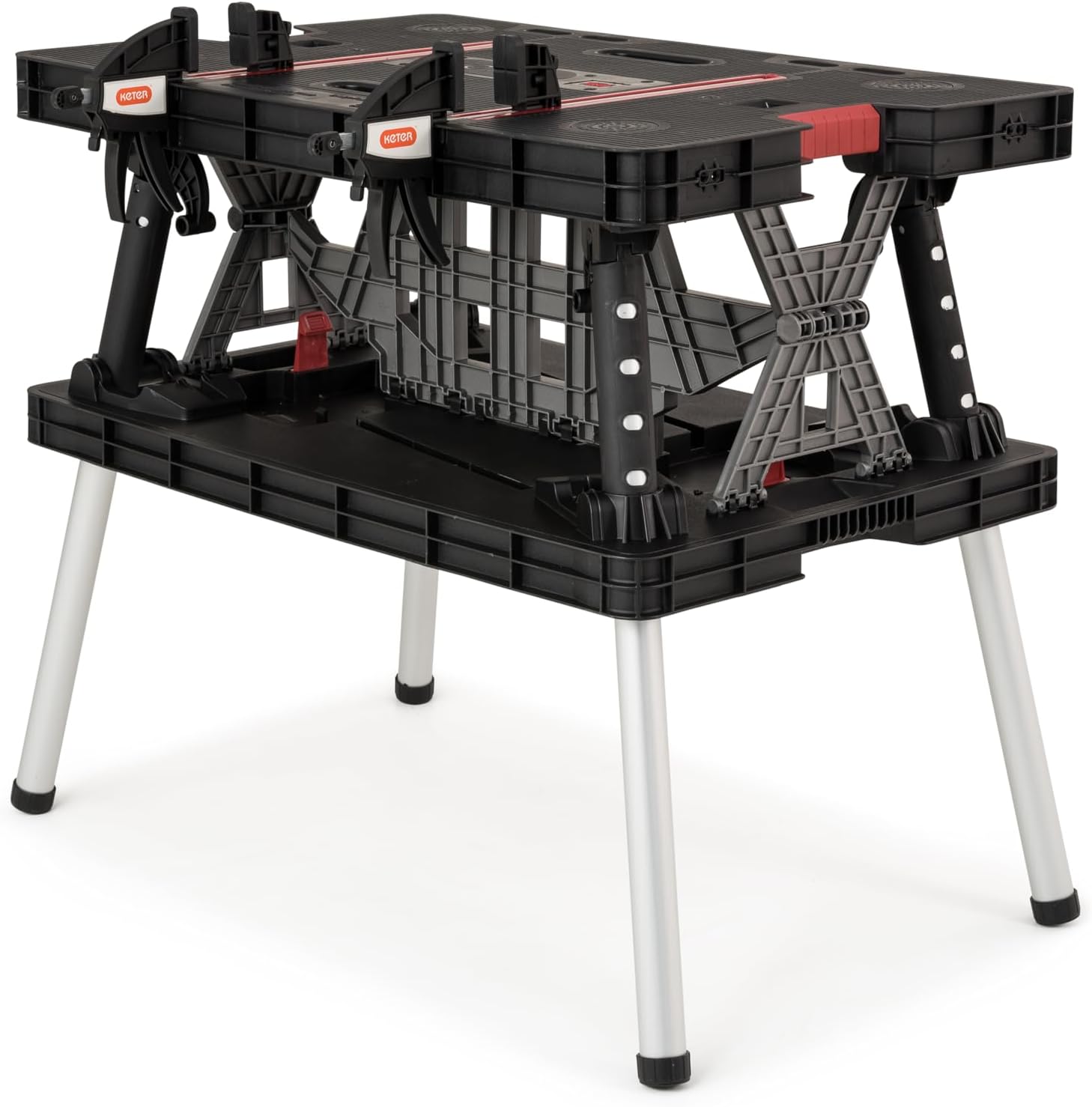 Keter Folding Work Table, Black, 85x55x75.5 cm