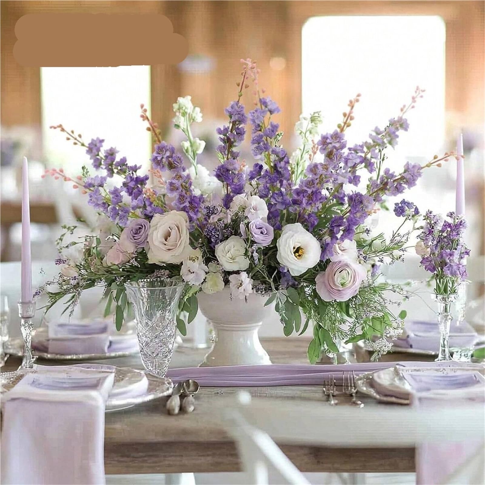 Künstliche Delphinium 5 Stück künstliche Delphinium-Blumen
