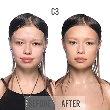 BPerfect Chroma Cover Matte Foundation - Weightless Full Coverage Base with Hyaluronic Acid & Vitamin E - Soft Matte Finish - Shade 7 - C3 Light Neutral Bisque