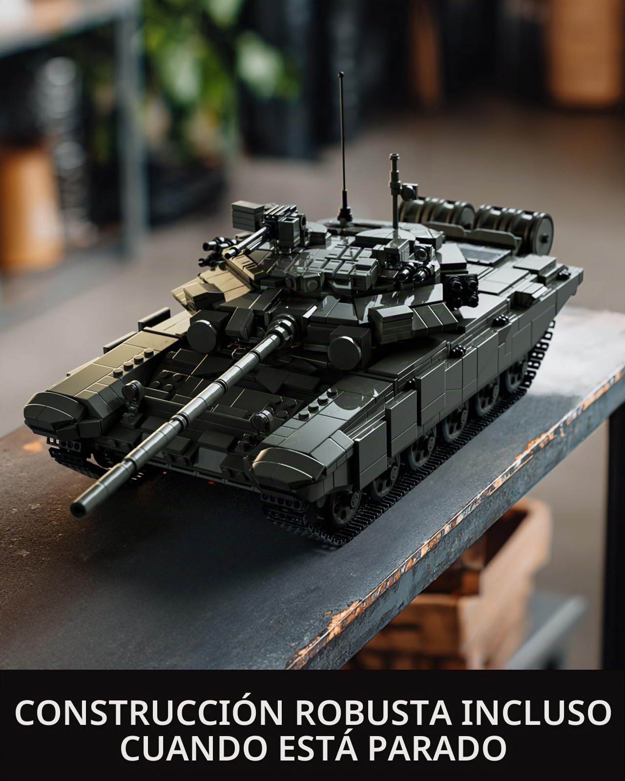 Nifeliz T-90A Kit de Construcción de Tanque, Modelo de Tanque Militares para Adultos, Regalo Coleccionable para Adultos Amantes Militares (2083 Piezas, NF10330)