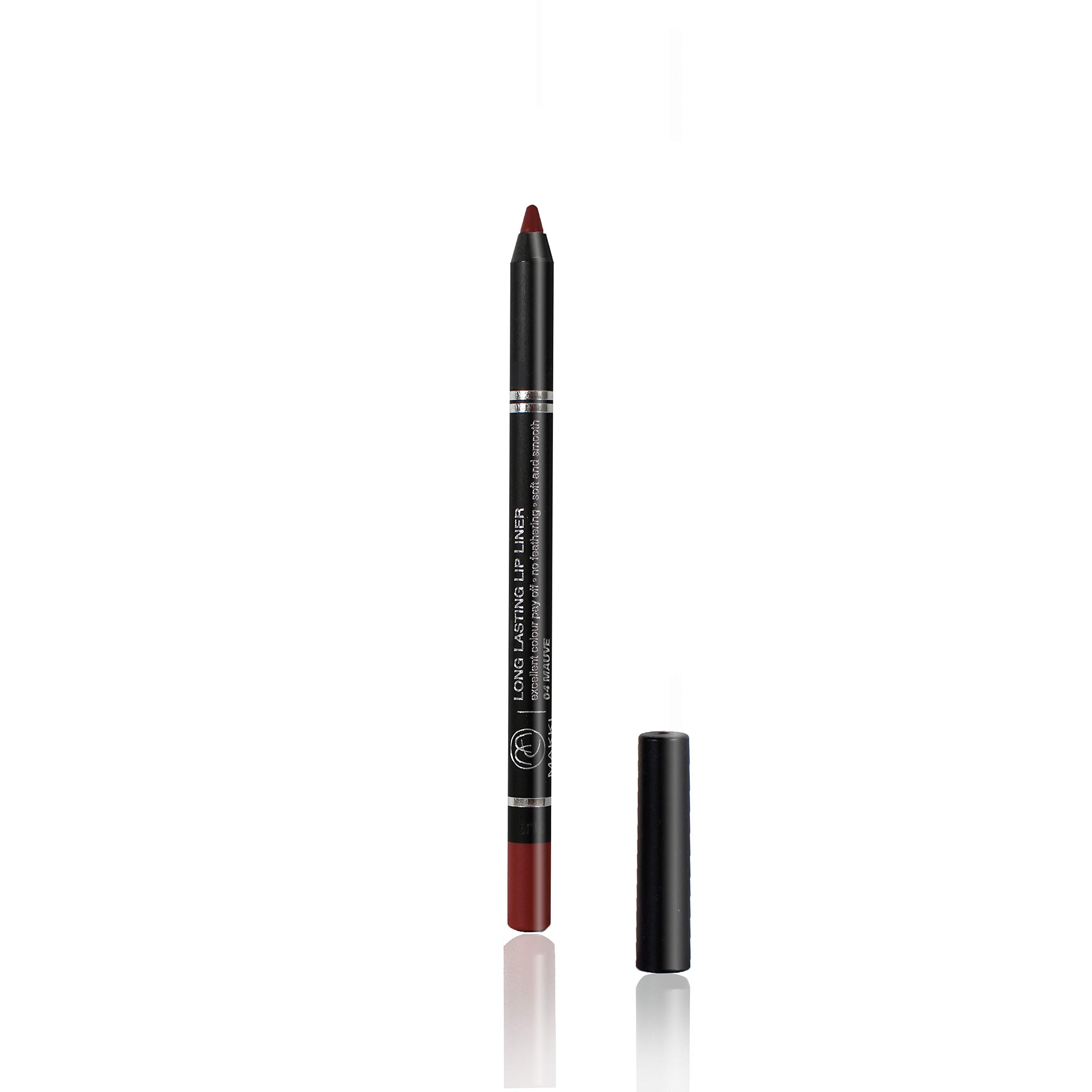 Makki Mauve Long Lasting Lip Liner glide pencil intense colour creamy no feathering smooth glide with a very unique texture, long lasting, excellent coverage
