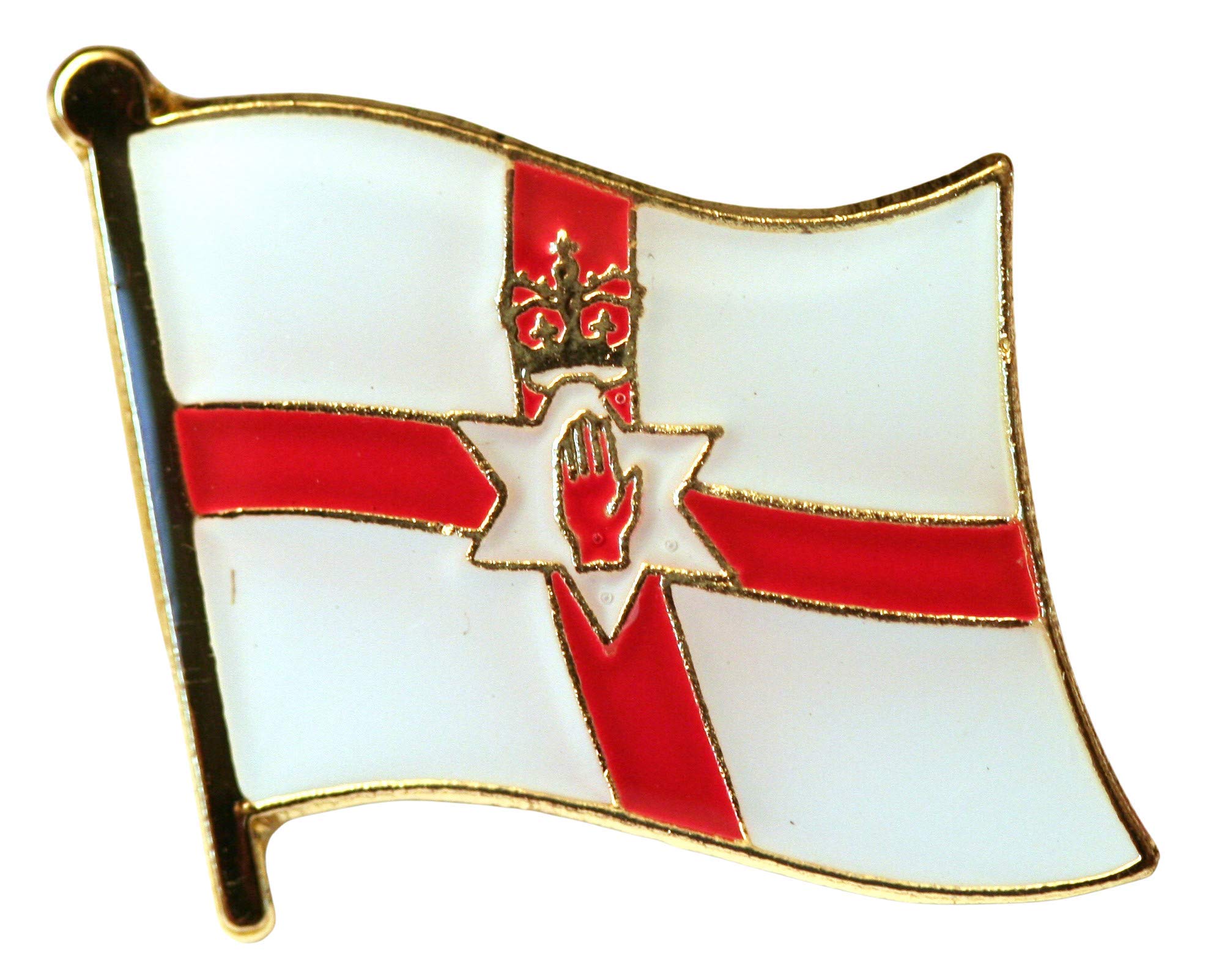 Buxton's Badges Men's Multiple Northern Ireland Flag Pin Badge