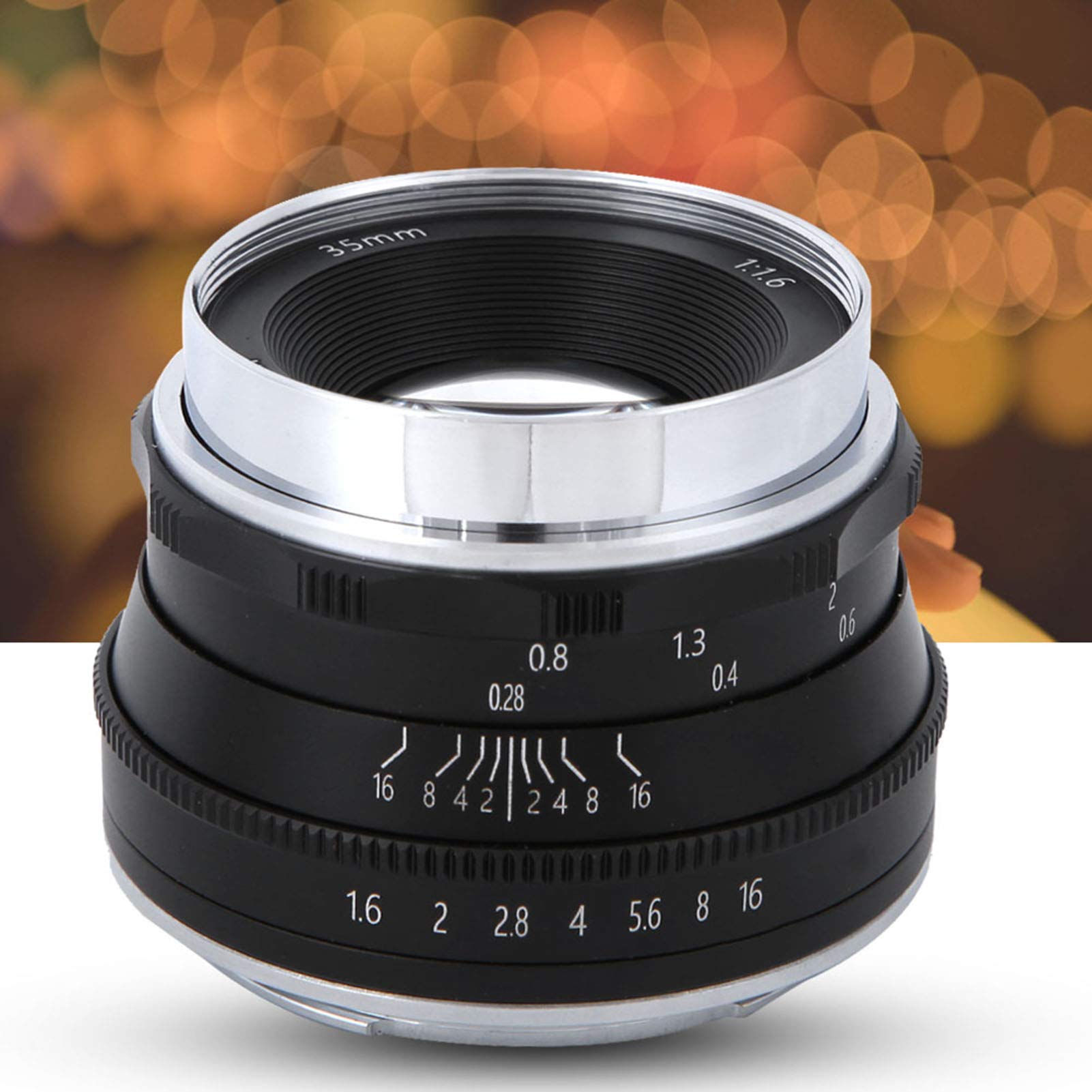 Objectif 35mm F1.8, Objectif Mise au Point Manuelle Demi-Cadre à Grande Ouverture pour Z7 Z6 Z50 Appareil Photo à Monture Z (Noir)