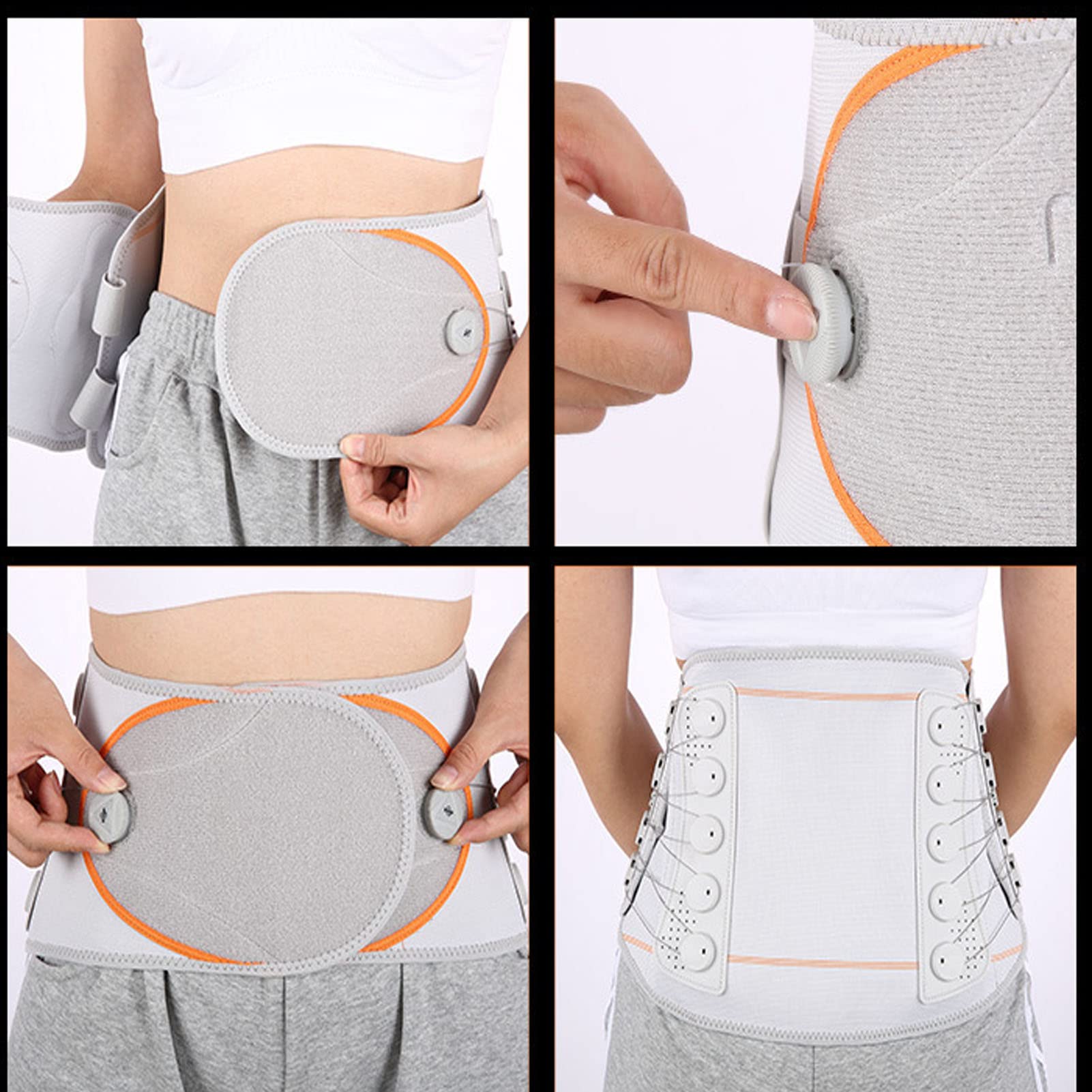 Cinturón Lumbar para el Alivio del Dolor Lumbar,Cinturón Lumbar Ajustable,XL