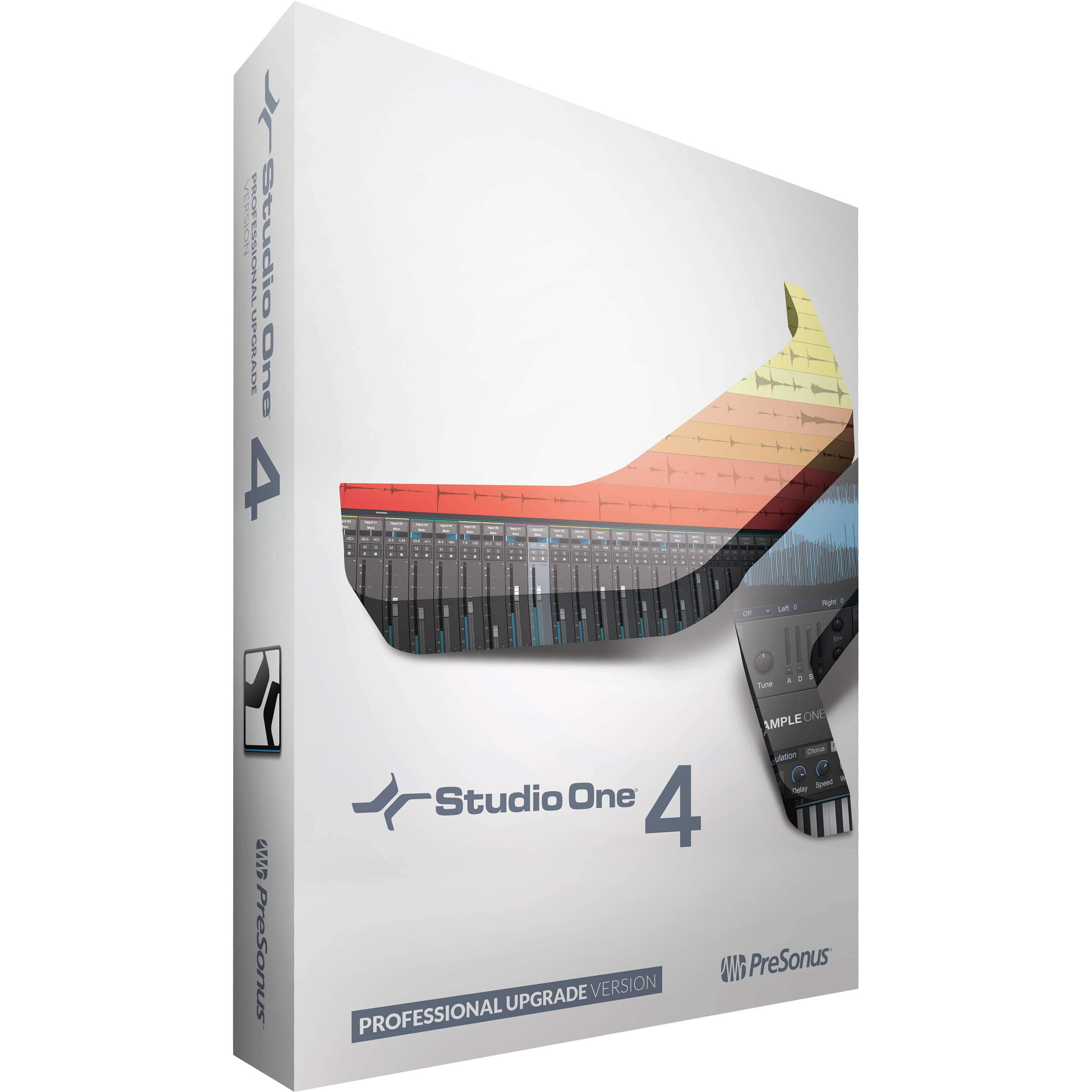 Presonus Studio One 4 Pro Upgrade from Artist/Producer Version 1/2/3 to Pro 4.0 Bundle with New Mackie Big Knob Passive 2x2 Studio Monitor Controller (2 item)