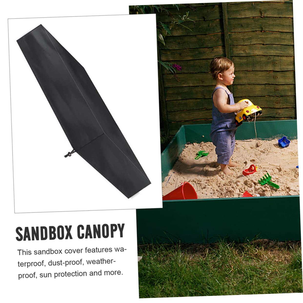 SUPVOX Boys and Girls Sandbox Cover Oxford Cloth Pool Cover Protection Drawstring