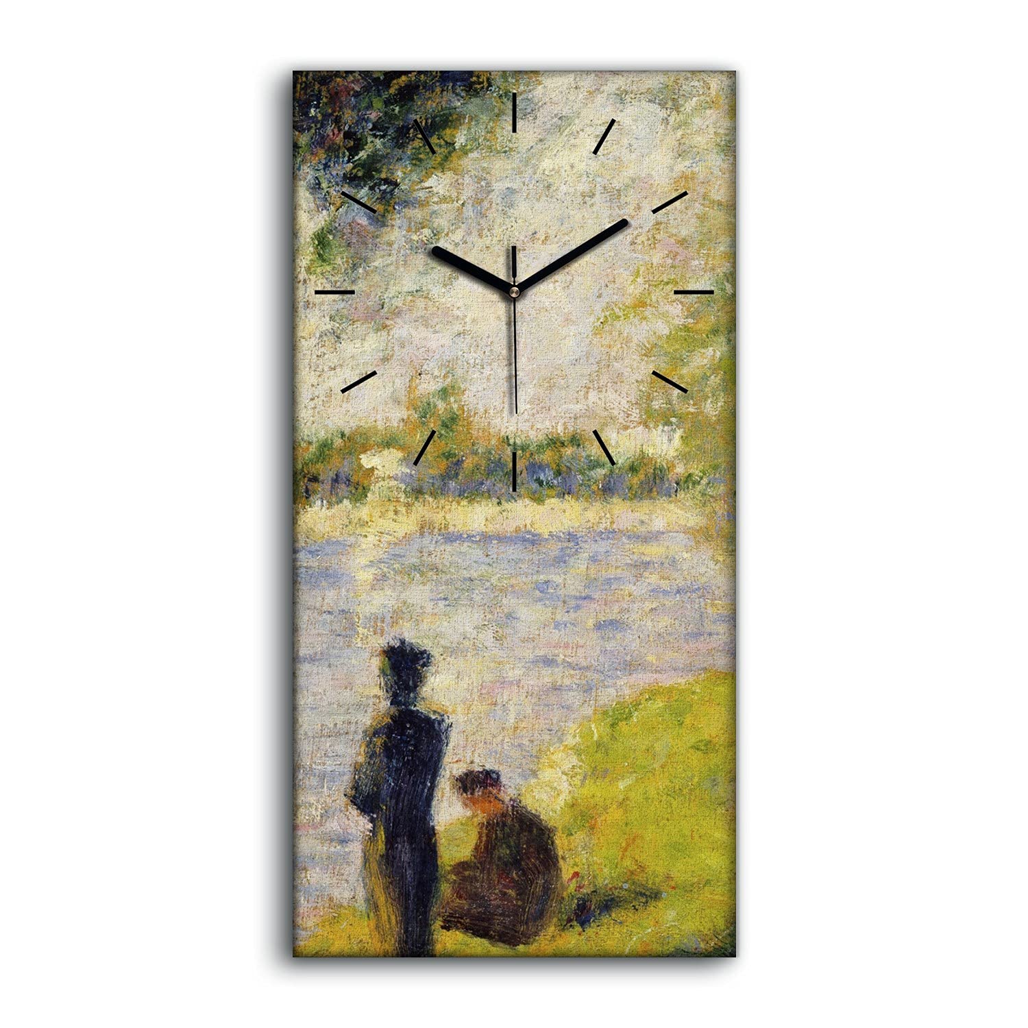 Horloge sur Toile 30x60cm Grand Art Moderne Salon Chambre Décoration Chiffres
