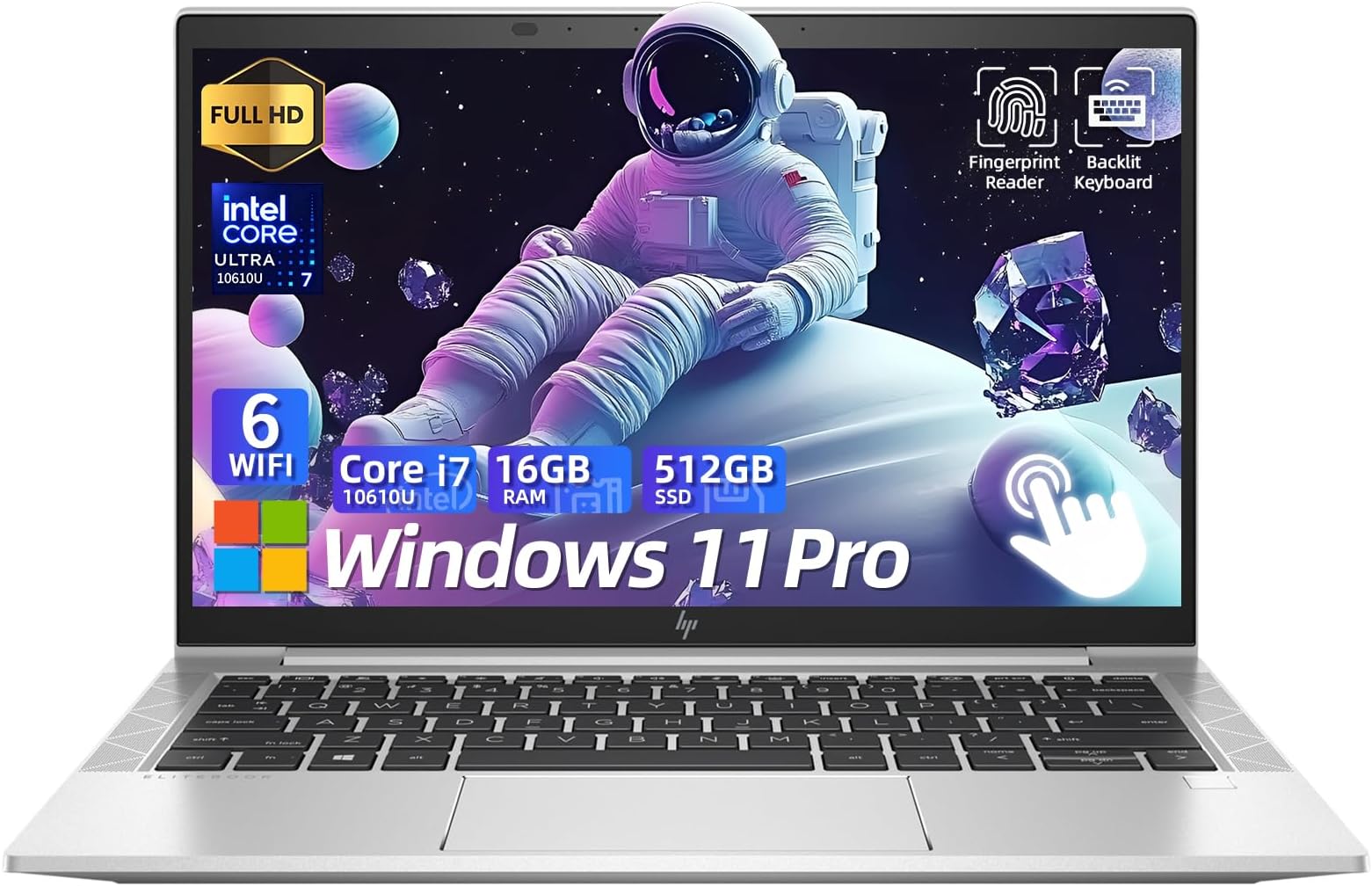 Corei7/8世代Hp EliteBook 830ノートPC/16GBフルHD Hp Elitebook 830 G7 Laptop Touchscreen Windows 11 Pro Intel