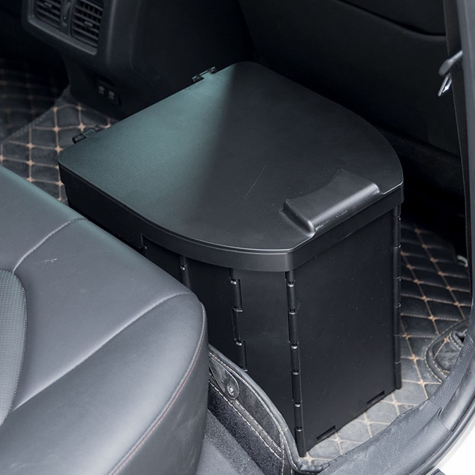 Vasino da Viaggio Pieghevole Sedile WC Sacchetto della Spazzatura Eccellente capacità Portante Vasino Portatile da Viaggio con Coperchio per Bambini Adulti Nero 40 * 33 * 11 Cm