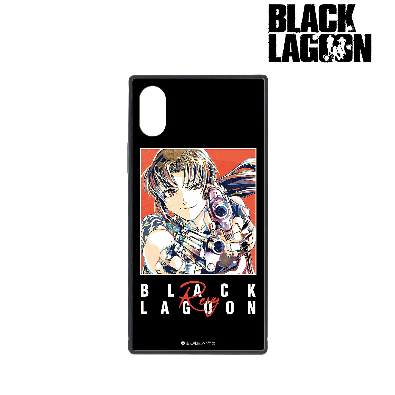 Amazon.co.jp: BLACK LAGOON レヴィ Ani Art スクエア強化ガラスiPhone