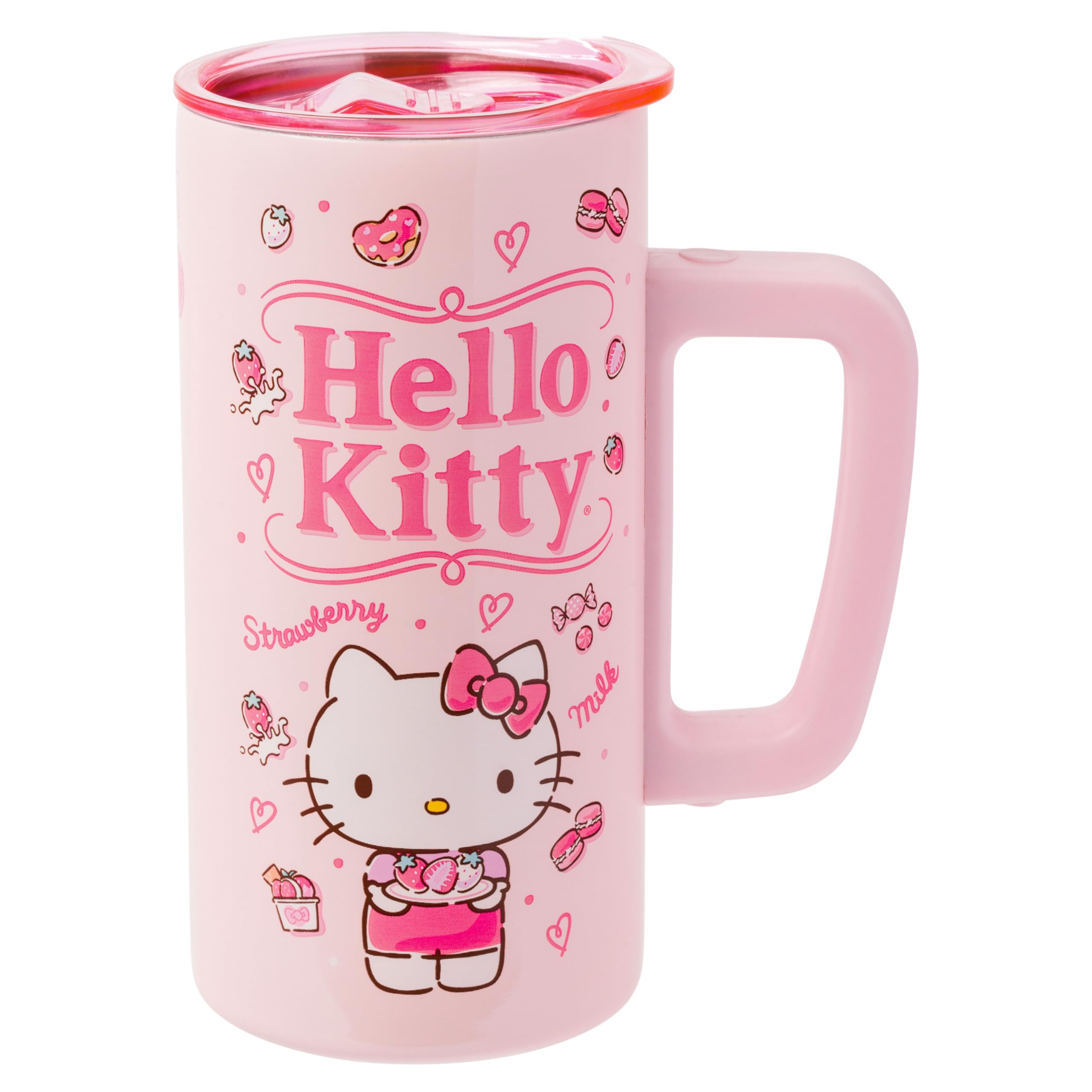 Amazon.com | Silver Buffalo Sanrio Hello Kitty Strawberry Milk